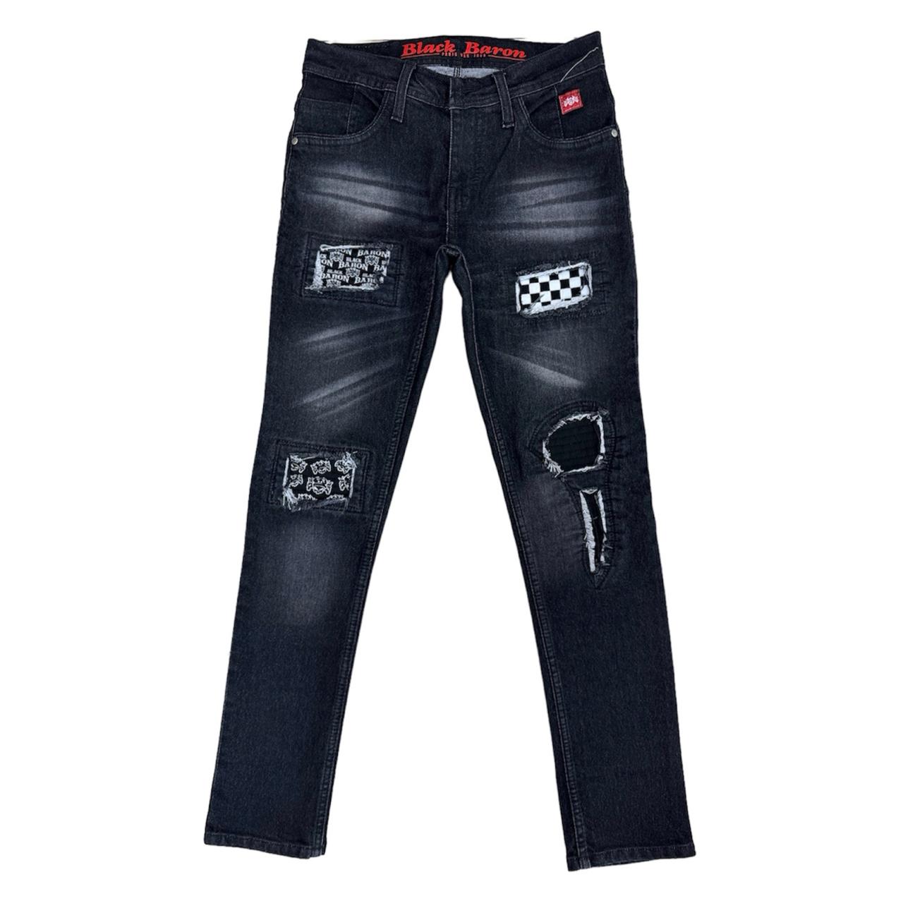 Barfc Ripped Jeans Rolled Up Celana Panjang Sobek Pria/Celana