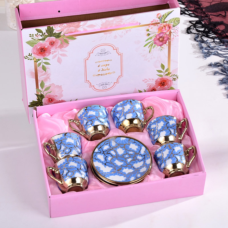 (Sesuai Gambar) Hampers Cangkir Teko Set box bahan keramik 135 x 80 x 100 mm Panjang Tali: 300 mm