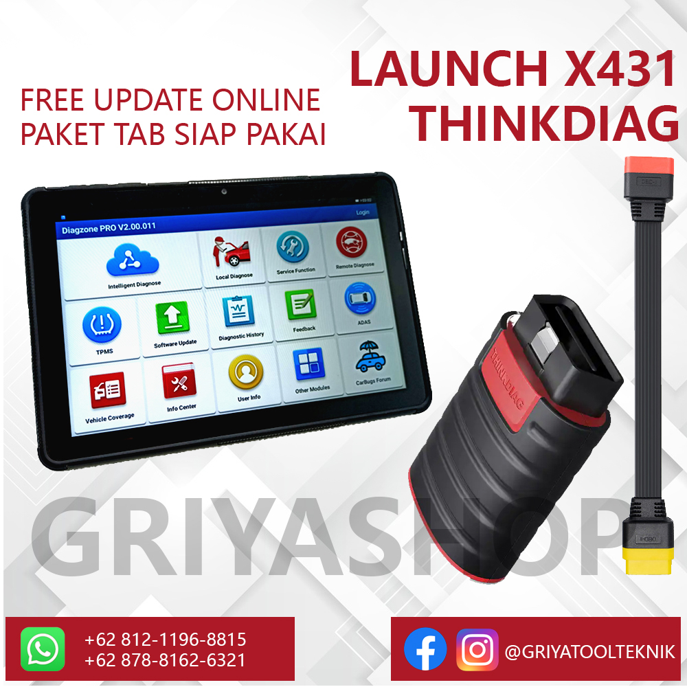 SCANNER MOBIL, Launch Thinkdiag + Tablet Android + extension Harga 6,549,000 rupiah*Gratis Ongkir
