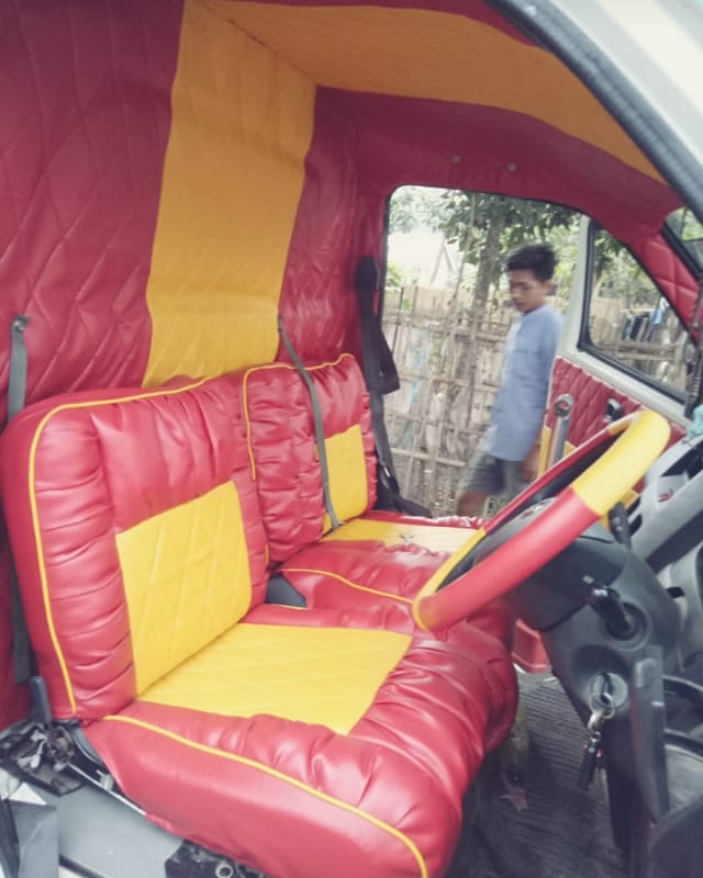 Cover Jok +Plafon + Kabin Untuk Semua Jenis Truk dan Pick up / cover jok mobil bungkus jok mobil sarung jok mobil truk dan pickup model sofa Harga 1,000,000 rupiah*Gratis Ongkir