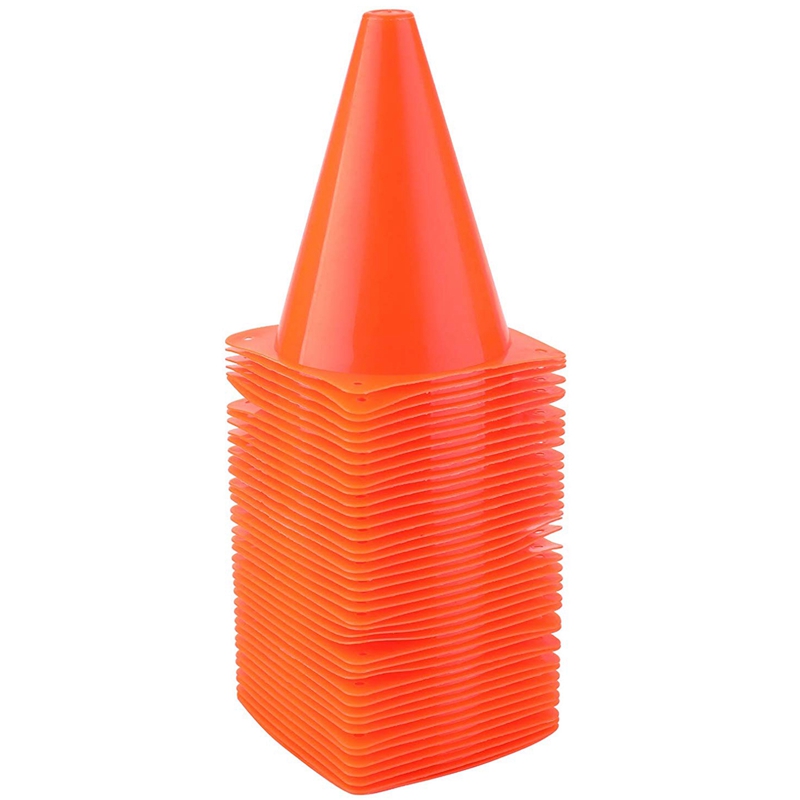 36 Pack 7 Inch Plastic Traffic Cones 