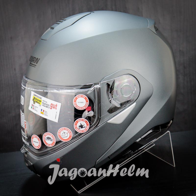 NOLAN HELM N100-5 CLASSIC N-COM #002 | FLAT VULCAN GREY| N1005 MODULAR Harga 7,505,000 rupiah*Gratis Ongkir