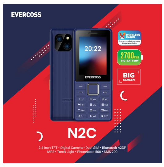 evercoss feature phone 4g