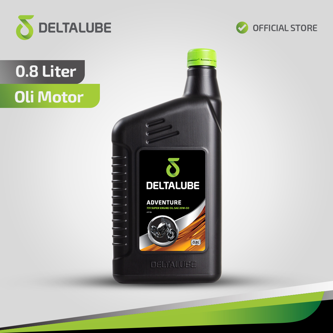 Deltalube Adventure 731 Super SAE 20W-50 Motorcycle 0,8 Liter Harga 85,000 rupiah*Gratis Ongkir