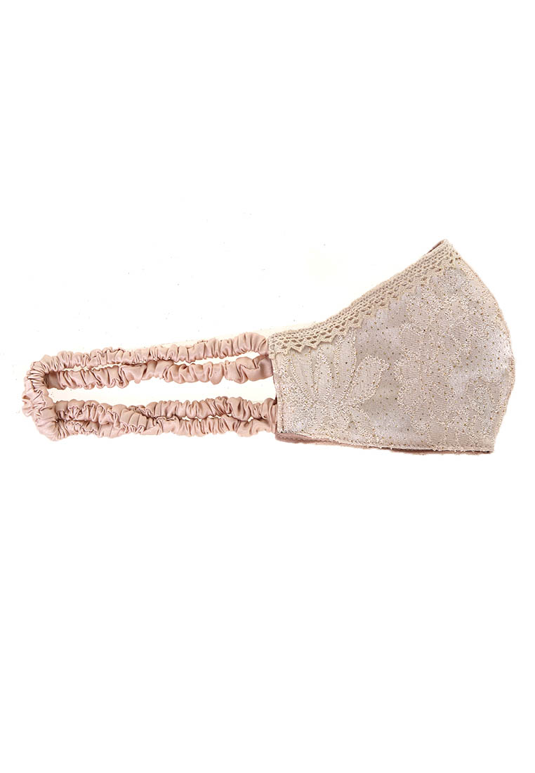 Hamlin Evelyn Masker Wanita Princess Headloop Mask 2 Ply Breathable Material Brokat ORIGINAL - Nude Giá 147,000 Đồng*Miễn phí vận chuyển
