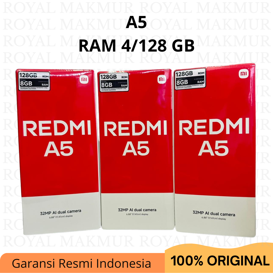 Xiaomi Redmi A5 (4/128 GB) official warranty Harga  1,300,000 Ringgit*Penghantaran Percuma