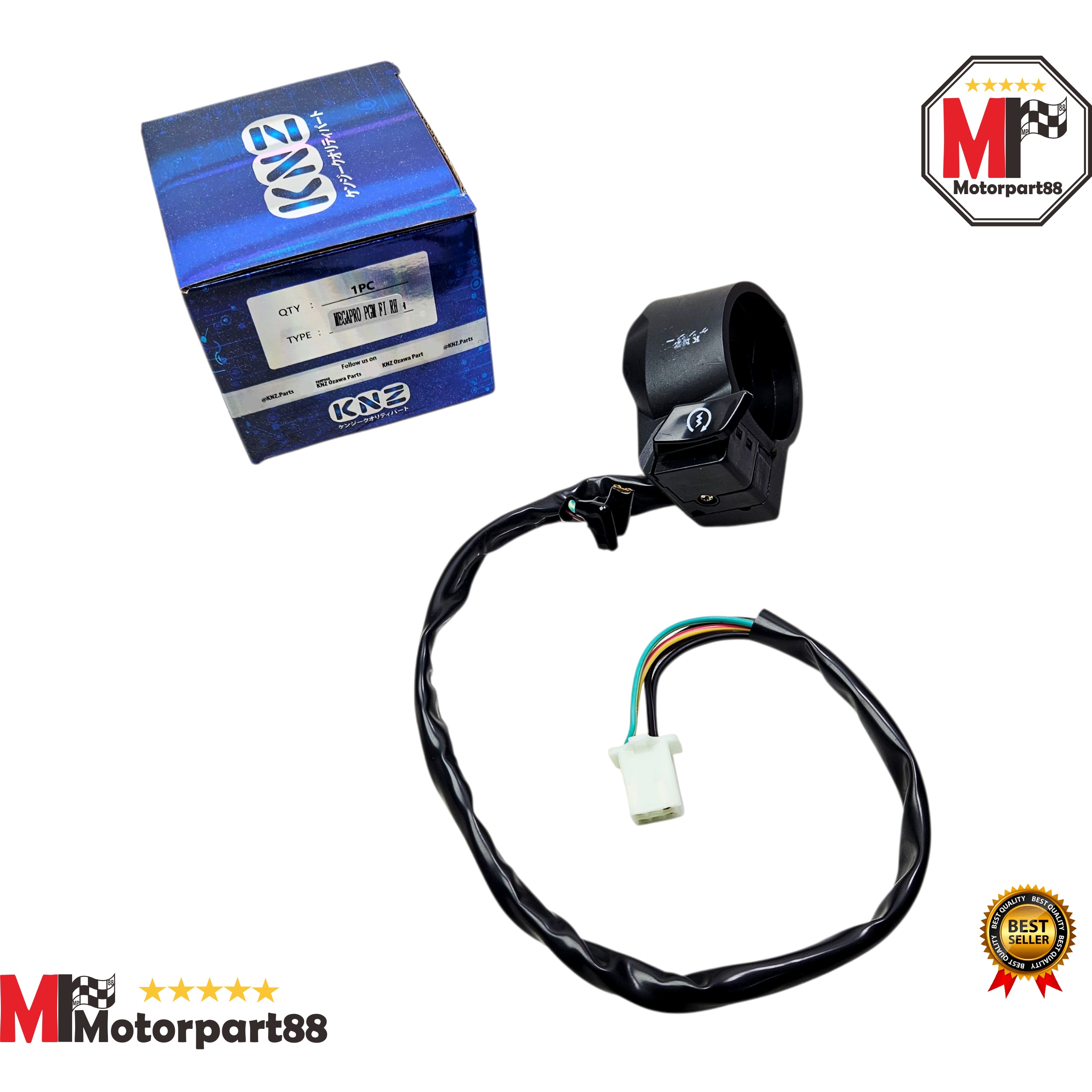 RH megapro GM fi Kye KNZ right hand handle holder light switch Harga 54,000 rupiah*Gratis Ongkir