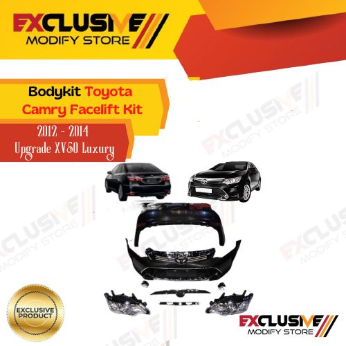 Bodykit Camry 2012-2014 facelift kit upgrade to Camry luxury 2015-2017 Harga 17,250,000 rupiah*Gratis Ongkir