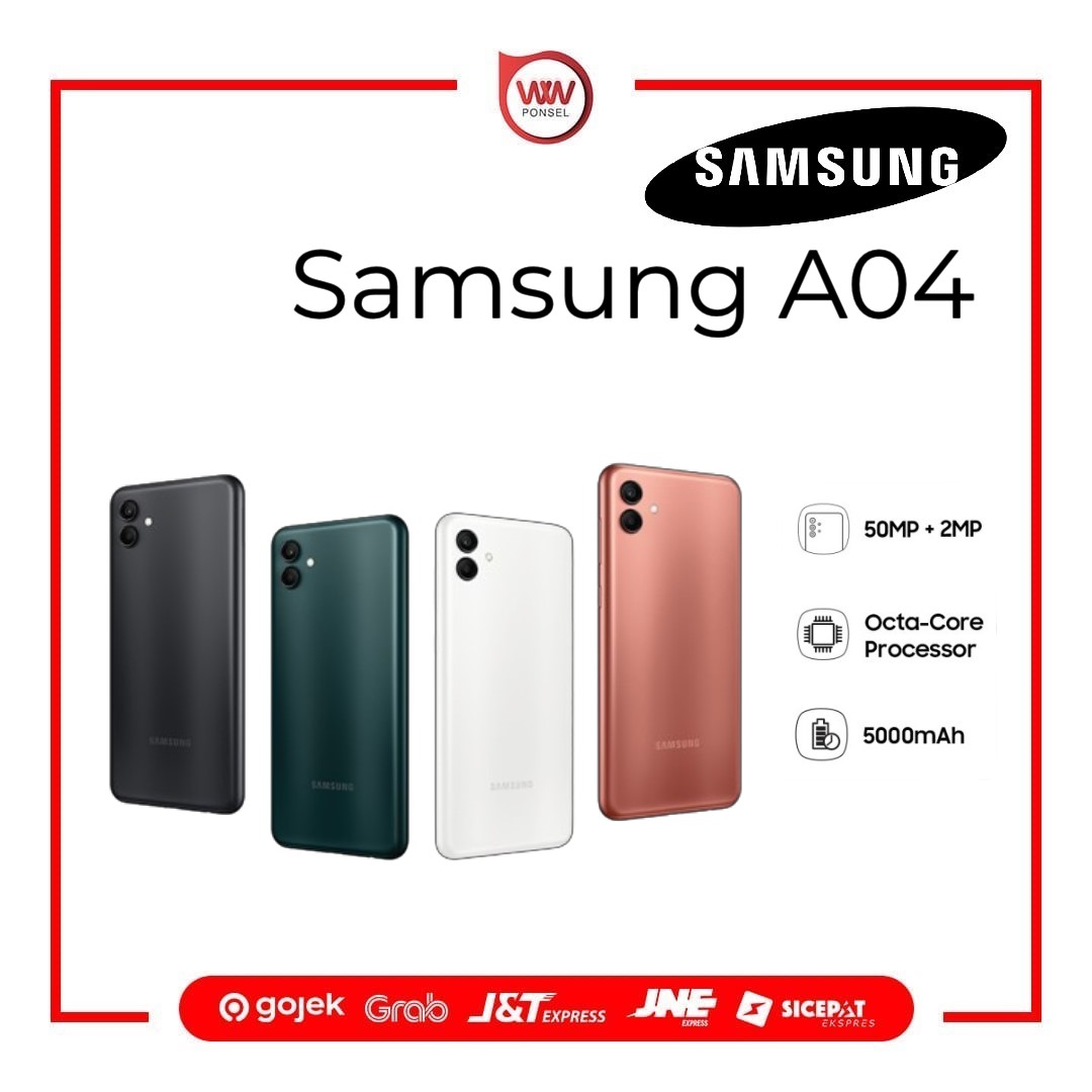 Hp Samsung A04 Ram 3GB Internal 32GB Garansi Resmi Harga  1,499,000 Ringgit*Penghantaran Percuma