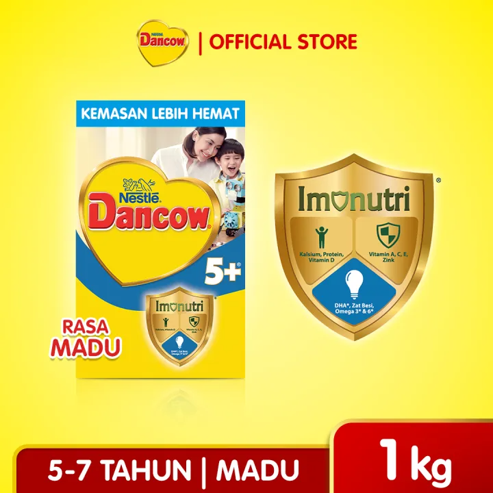 Nestlé Dancow 5+ Honey Flavor 5-7 Years 1kg Harga 102,200 rupiah*Gratis Ongkir