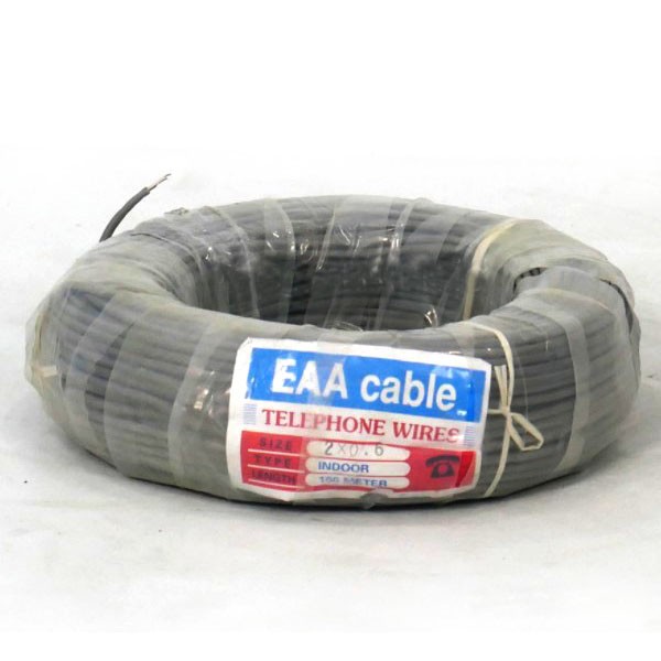Kabel Telepon Indoor Isi 2 x 0.6 mm 100 Meter Harga  285,000 Ringgit*Penghantaran Percuma