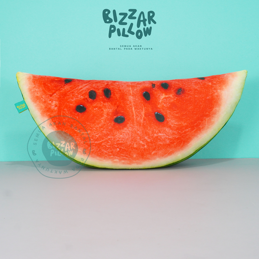 Bizzarpillow Cut Watermelon Fruit Pillow Size L Bz479