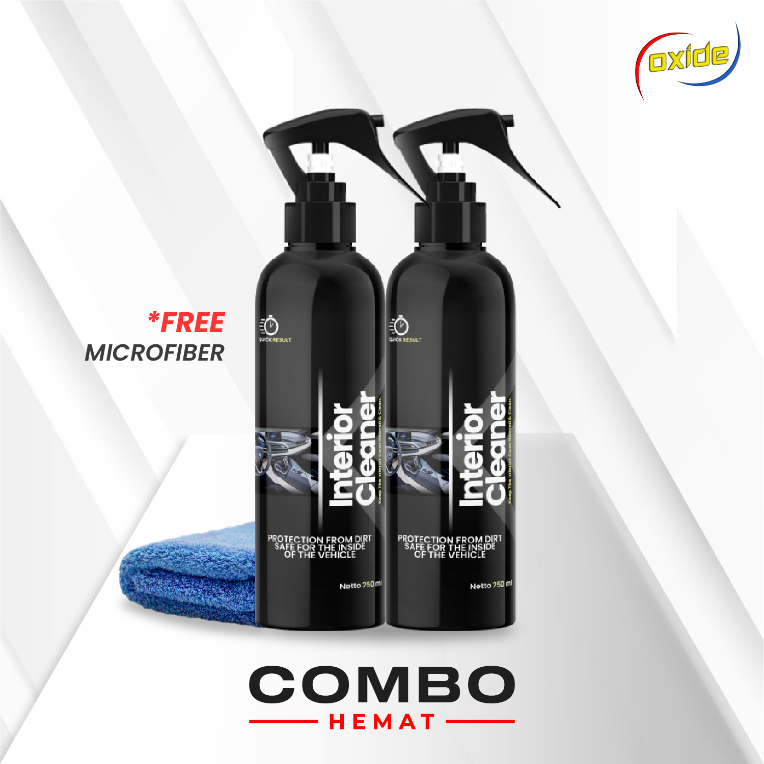 Oxide Interior Cleaner/Car Interior Cleaner 250ml Combo Harga 62,000 rupiah*Gratis Ongkir