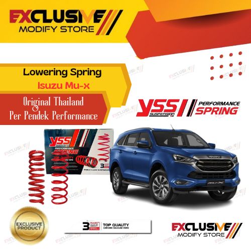 YSS lowering spring kit Isuzu MU-X MUX original Thailand performance per Pendek Harga 5,350,000 rupiah*Gratis Ongkir