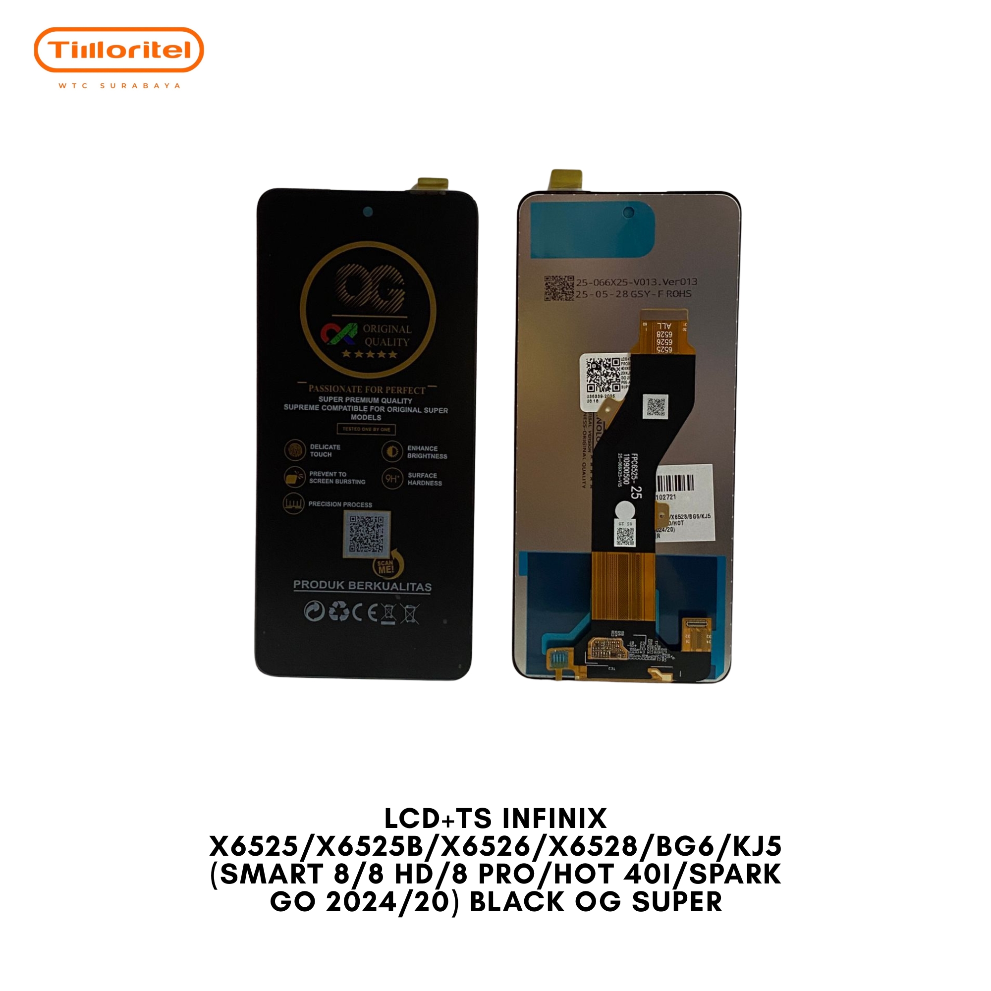 Lcd Infinix Smart 8 /X6525 Black Fullset Touchscreen Giá 106,000 Đồng*Miễn phí vận chuyển