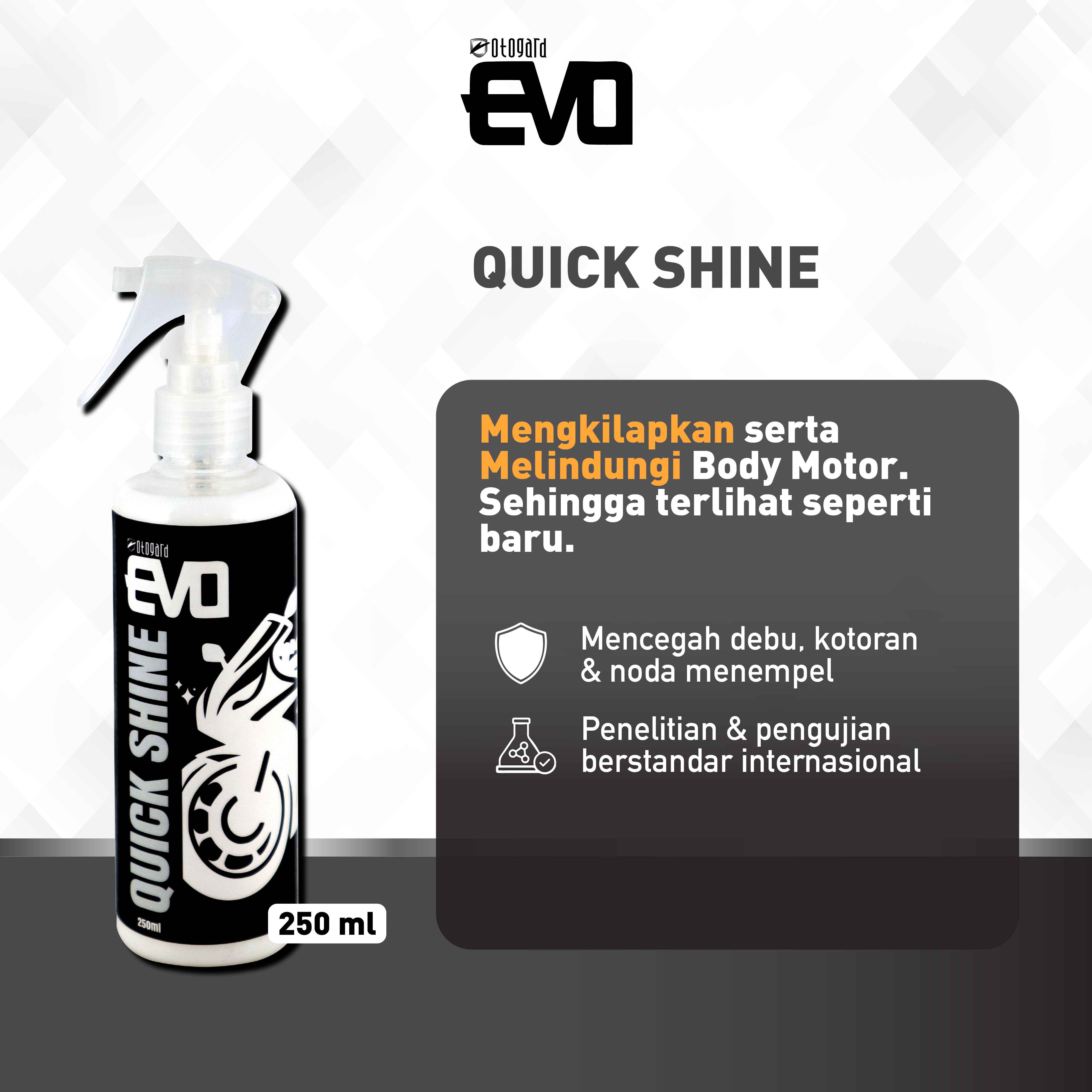 Otogard Evo Motor Quick Shine Harga 45,000 rupiah*Gratis Ongkir