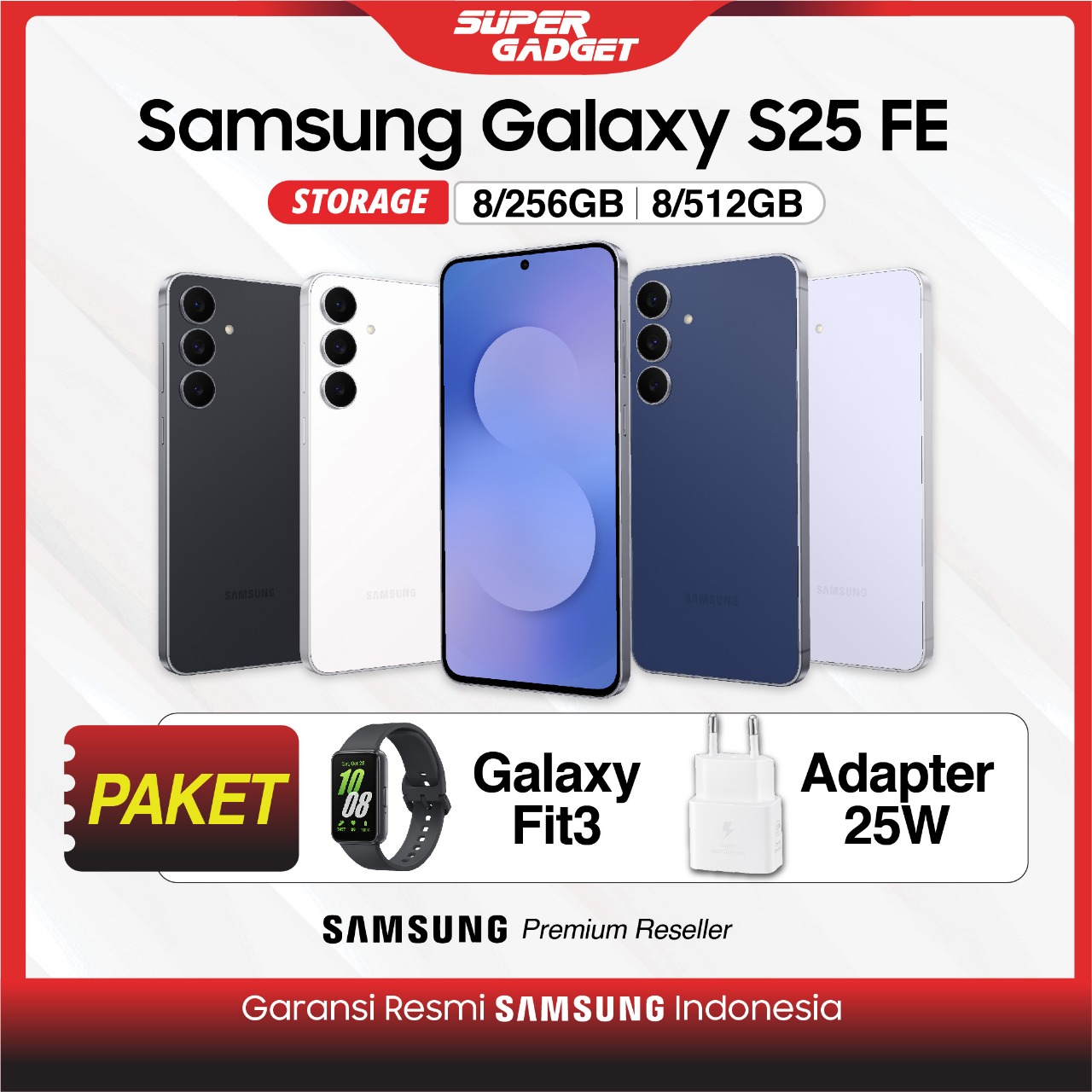 Sam Sung Galaxy S25 Fe 8/256 8/512 Gb 8Gb 256Gb 512Gb Ai Smart Phone Harga  9,999,000 Ringgit*Penghantaran Percuma