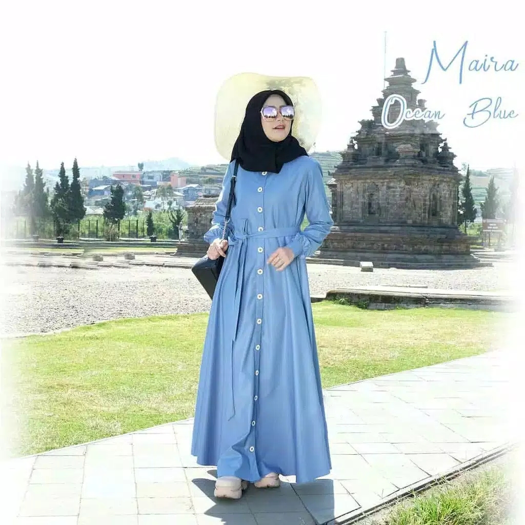 maira maxi dress wanita // gamis muslim  bisa cod size S.M.L.XL // baju wanita // dress muslim