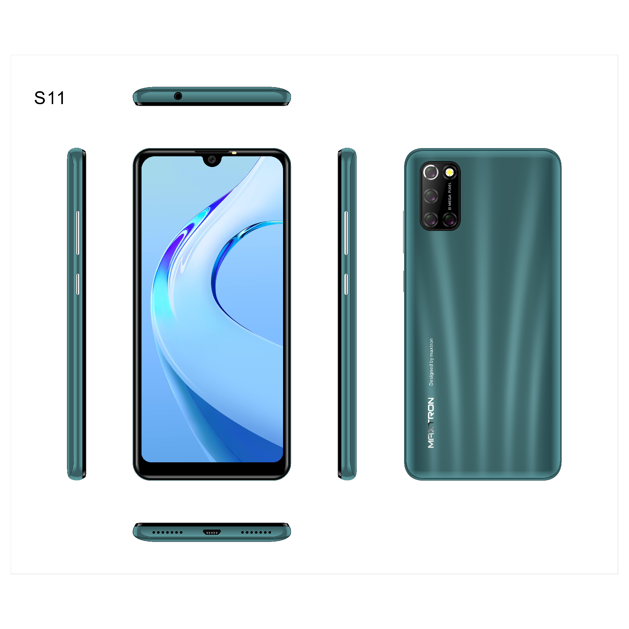 Maxtron S11 RAM 3GB/16GB 4G Smart Phone Android Garansi Resmi 1 Tahun