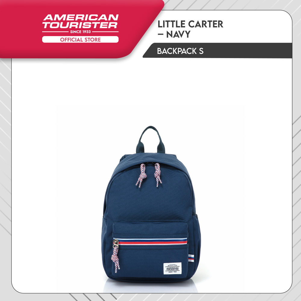 Lazada Indonesia - American Tourister Little Carter Backpack S Anti Microbial – Navy