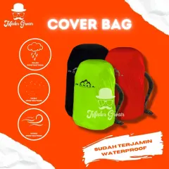 Sarung Daypack Tas Hujan Rain Cover Bag Pack Waterproof Pelindung Ransel Carrier Keril Caril Ceril Camping Pendaki Gunung Outdoor Hiking