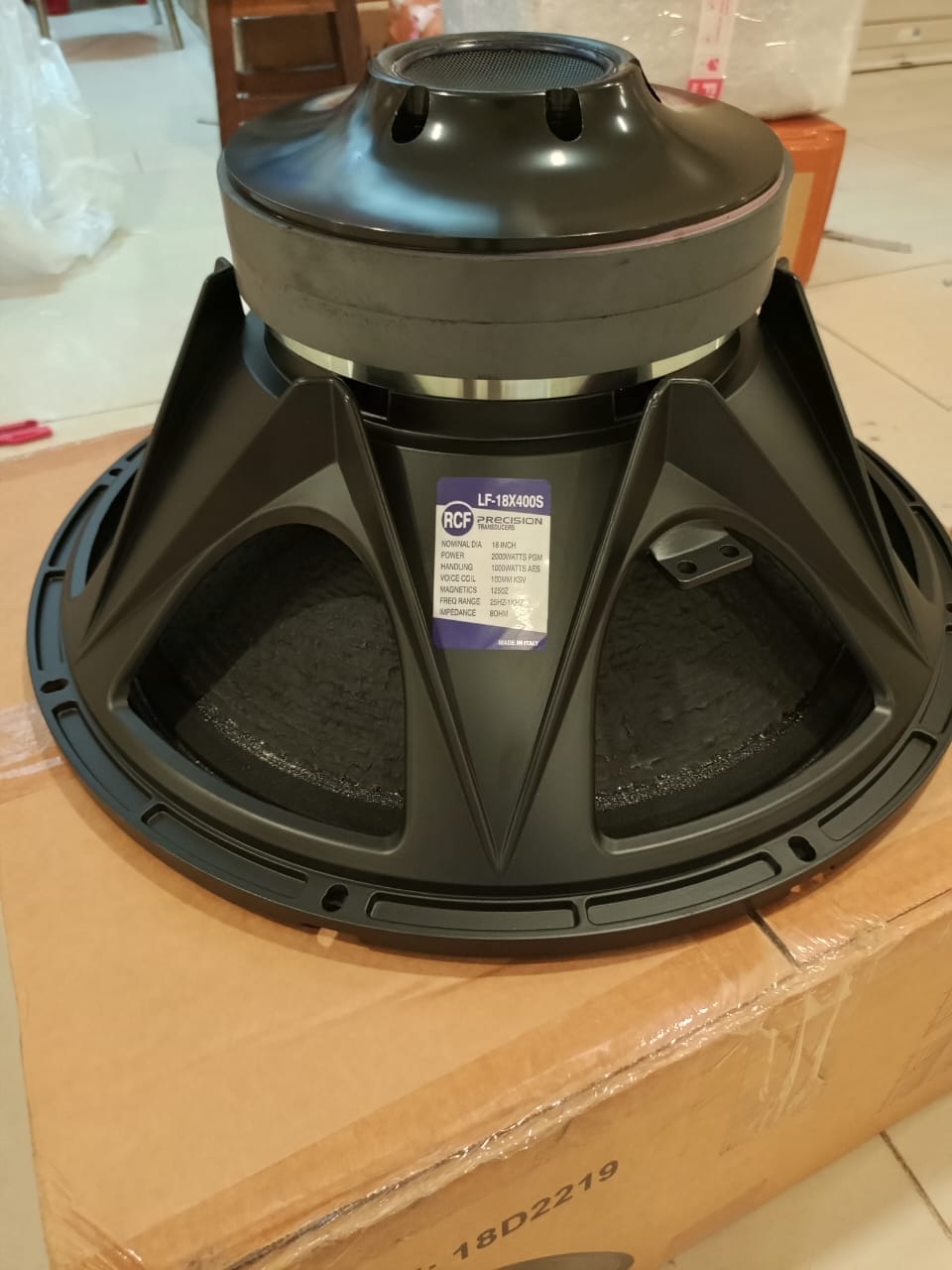SPEAKER COMPONENT RCF LF18X400 18 INCH DOUBLE MAGNET LF 18X400