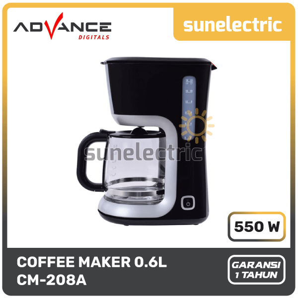 Advance CM-208A Coffee Maker CM208A / Pembuat Kopi CM 208A / CM 208 A - Hitam