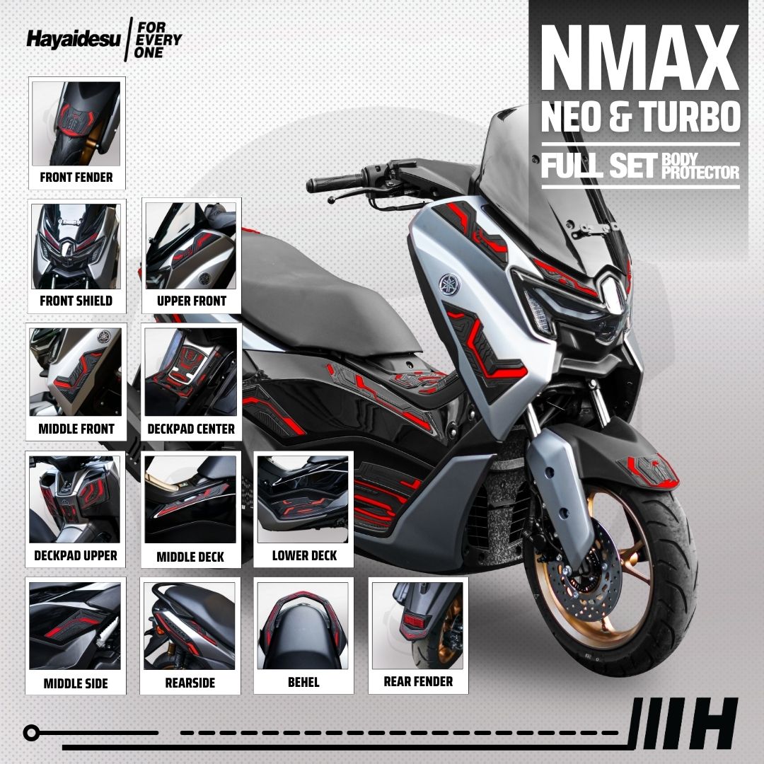 Hayaidesu Yamaha NMAX NEO & TURBO Full Set Body Protector Cover Harga 899,100 rupiah*Gratis Ongkir