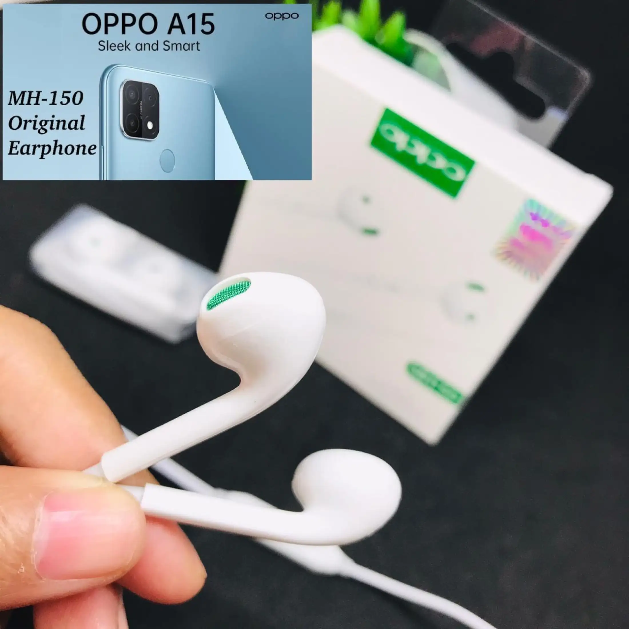 Handsfree Headset Oppo A15 Original Earphone Mh 150 Kuping Speaker Warna Hijau Lazada Indonesia