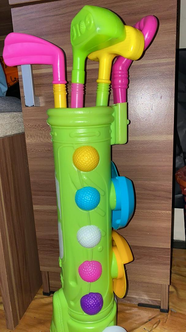 Mainan Olahraga Anak Paket Peralatan Golf Sport Set Playset Stick Bola Putt