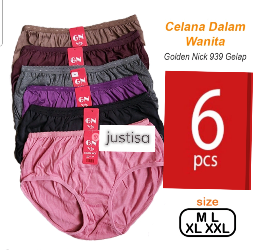 termurah..6 pcs celana dalam golden nick celana dalam wanita murah sempak  wanita | Lazada Indonesia