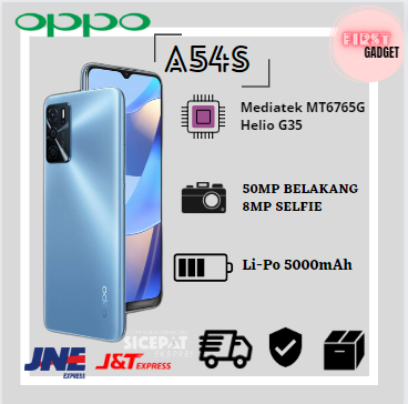  daftar harga dan spesifikasi hp android	 Hp Oppo A54S Smartphone Ram 6/128Gb New Fullset Garansi 1 Tahun 	