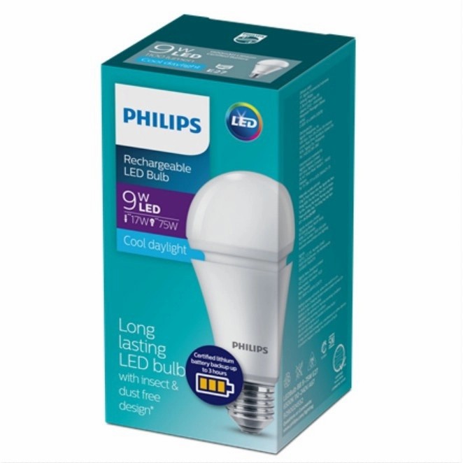Philips emergency lamp 7.5 W-9 W - 13W / 7.5 Watt - 9 Watt - 13Watt Recas ledbulb Harga 85,000 rupiah*Gratis Ongkir