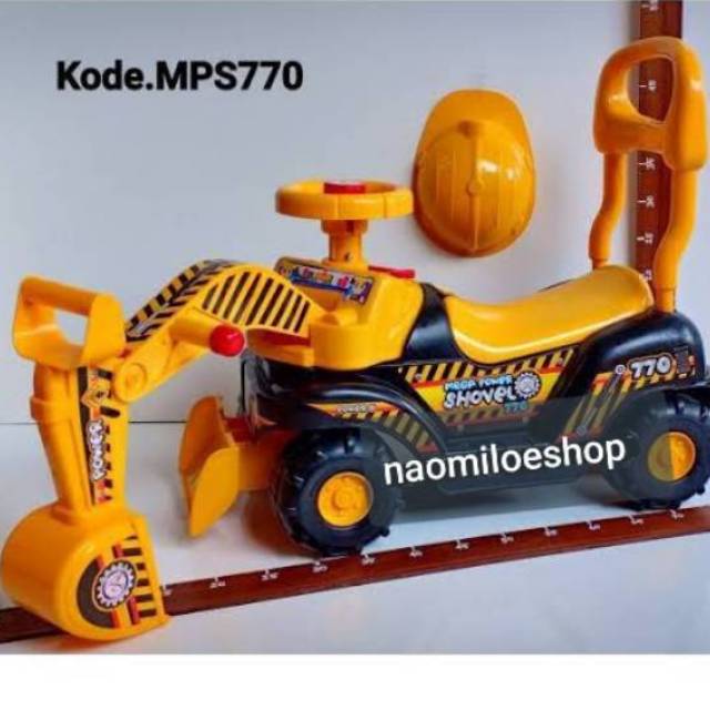 Children's Push Excavator/Beko Push Toy, Boy's Push Car Toy Harga 140,650 rupiah*Gratis Ongkir