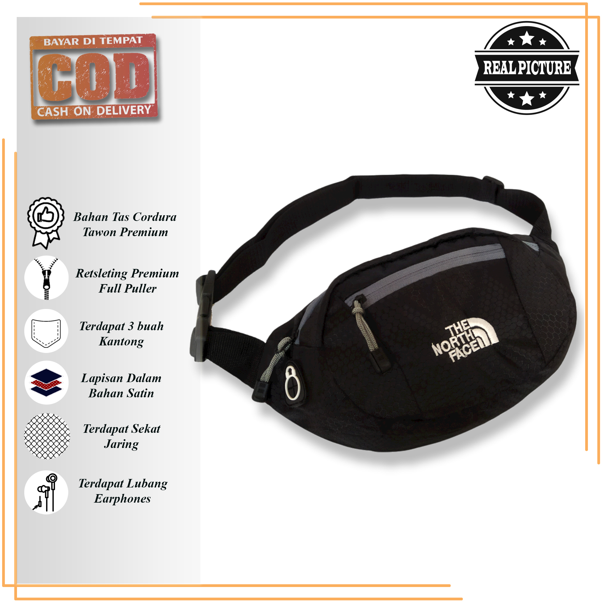 Harga waist bag the north face original new arrivals