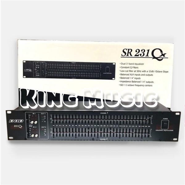 DOD SR231Q XLR イコライザー デュアル31バンド(DOD SR 231 Q DOD SR231Q XLR イコライザー デュアル31バンド(DOD SR 231 Q