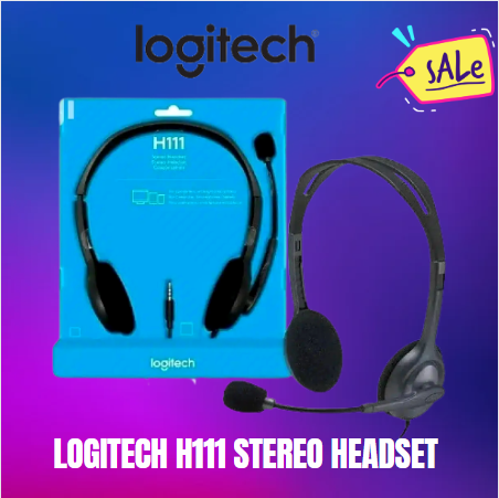 Logitech H111 Stereo Headset dengan Mikrofon Noise Cancelling