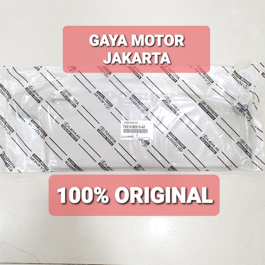 Sun Visor-Tahanan Cahaya Toyota Avanza-Xenia 2006-2011 Krem Kanan-RH Harga 130,000 rupiah*Gratis Ongkir