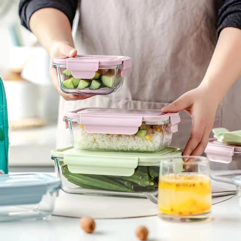 Hampers Lunch Box and Mpasi Set 3in1 / Airtight Mpasi Gift Set / Hampers Exclusive Glass Lunchbox 3in1 & 2in1 Airtight Glass Lunch Box