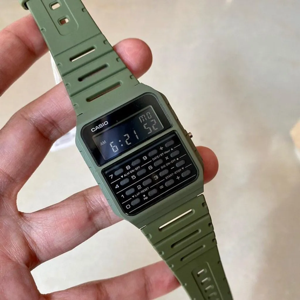 DATABANK] Casio Digital / CA-53W-1 / CA-53WF-2BDF / CA-53WF-3BDF /  CA-53WF-4BDF / CA-53WF-1BDF / CA-53WF-8BDF / Jam Tangan Pria / Strap Resin  | Lazada Indonesia