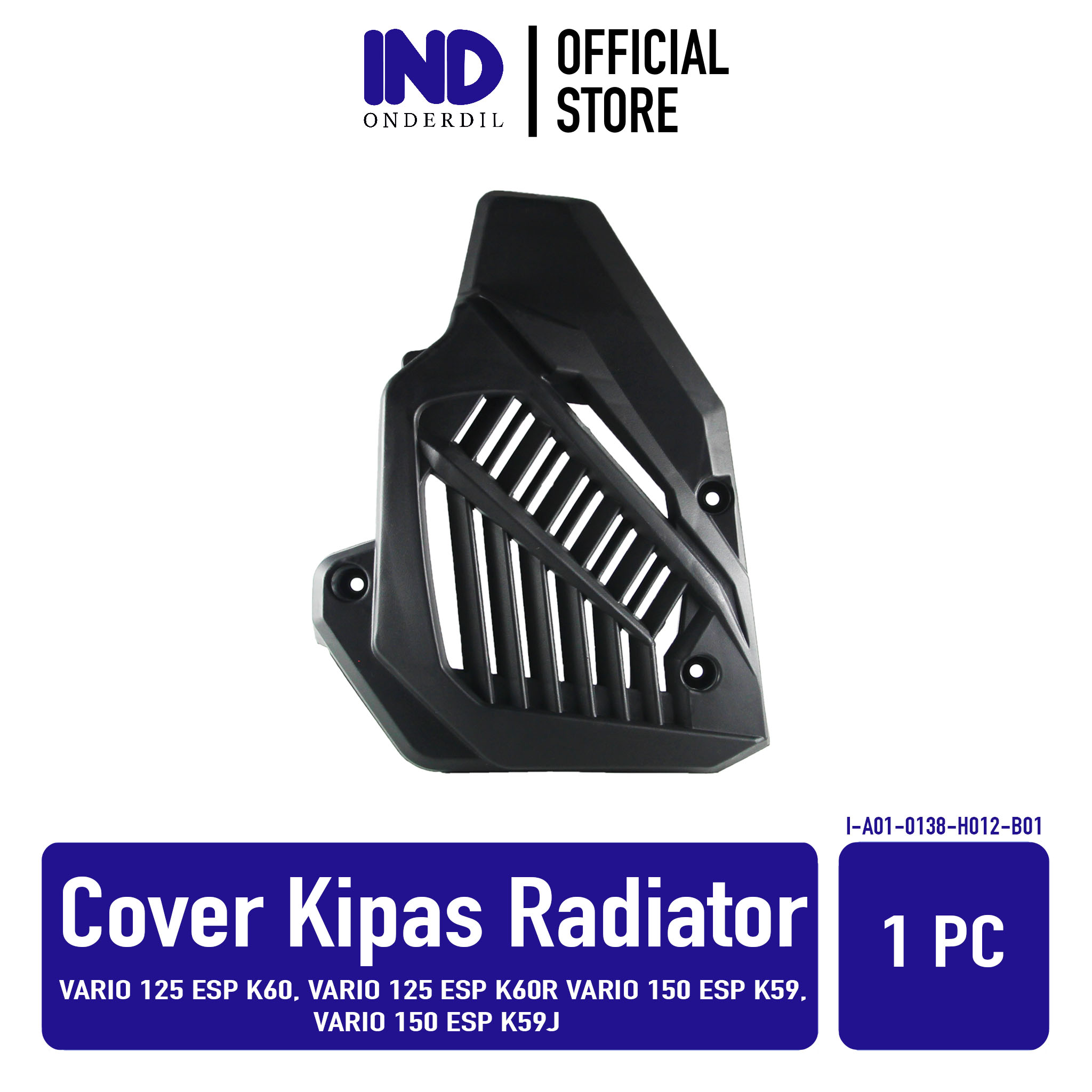 Tutup-Cover Kipas Radiator-Mesin Vario 125-150 New eSP LED 2015-2018 Harga  56,500 Ringgit*Penghantaran Percuma