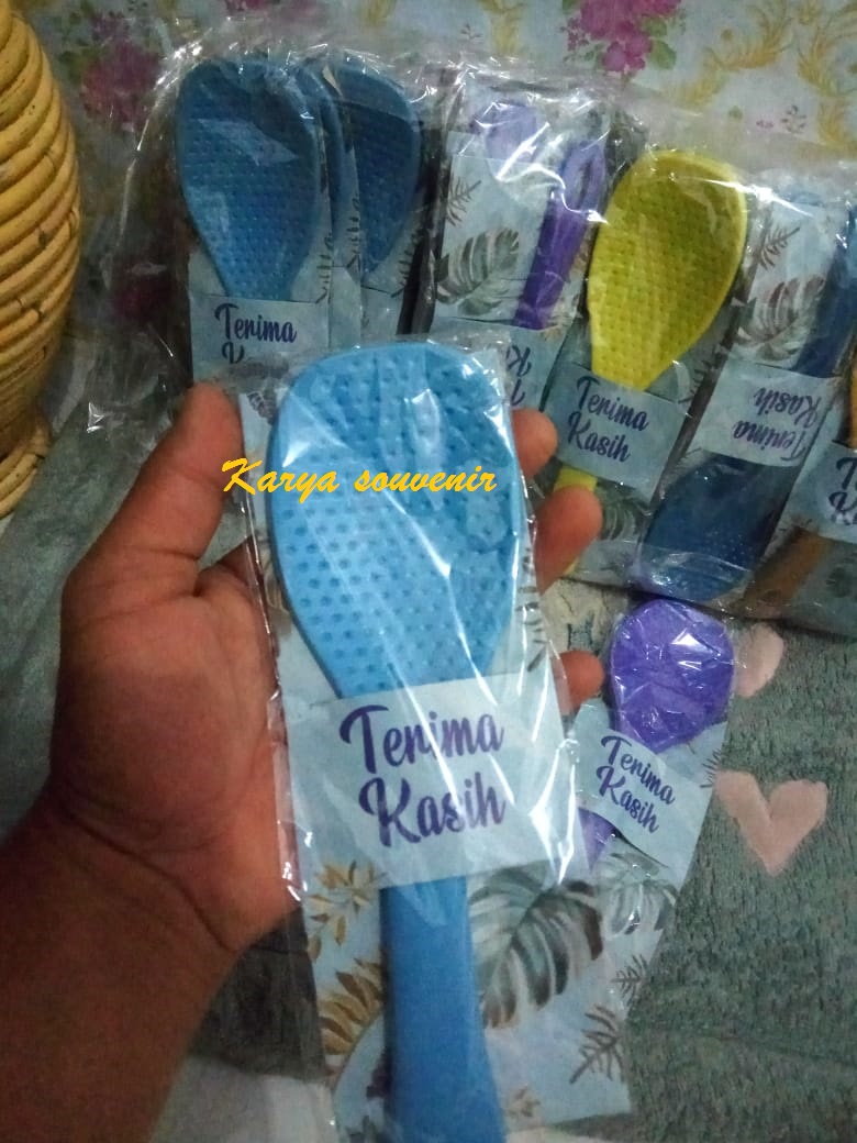 SOUVENIR CENTONG -SOUVENIR PERNIKAHAN CENTONG MEJICOM KEMAS UCAPAN TERIMA KASIH kemas alas sheby 100 PCS