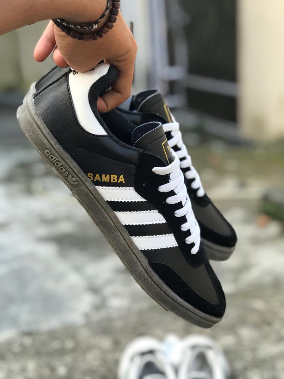 Sepatu Adidas Samba Hitam Putih Adidas Casual Pria | Lazada Indonesia