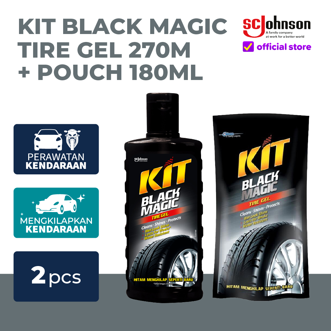 Black Magic Tire Gel Kit 270ml + Pouch 180ml Harga 51,961 Ringgit*Penghantaran Percuma