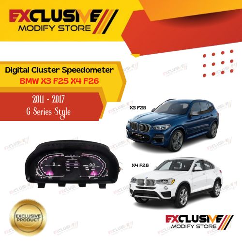 Digital cluster speedometer for BMW X3 F25 X4 F26 11-17G series style Harga 12,750,000 rupiah*Gratis Ongkir