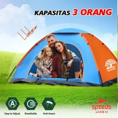 Tenda Camping Gunung Mendaki Army Dome Loreng Camo 2-3 Orang Dengan Alas Tenda Anti Air 018-13