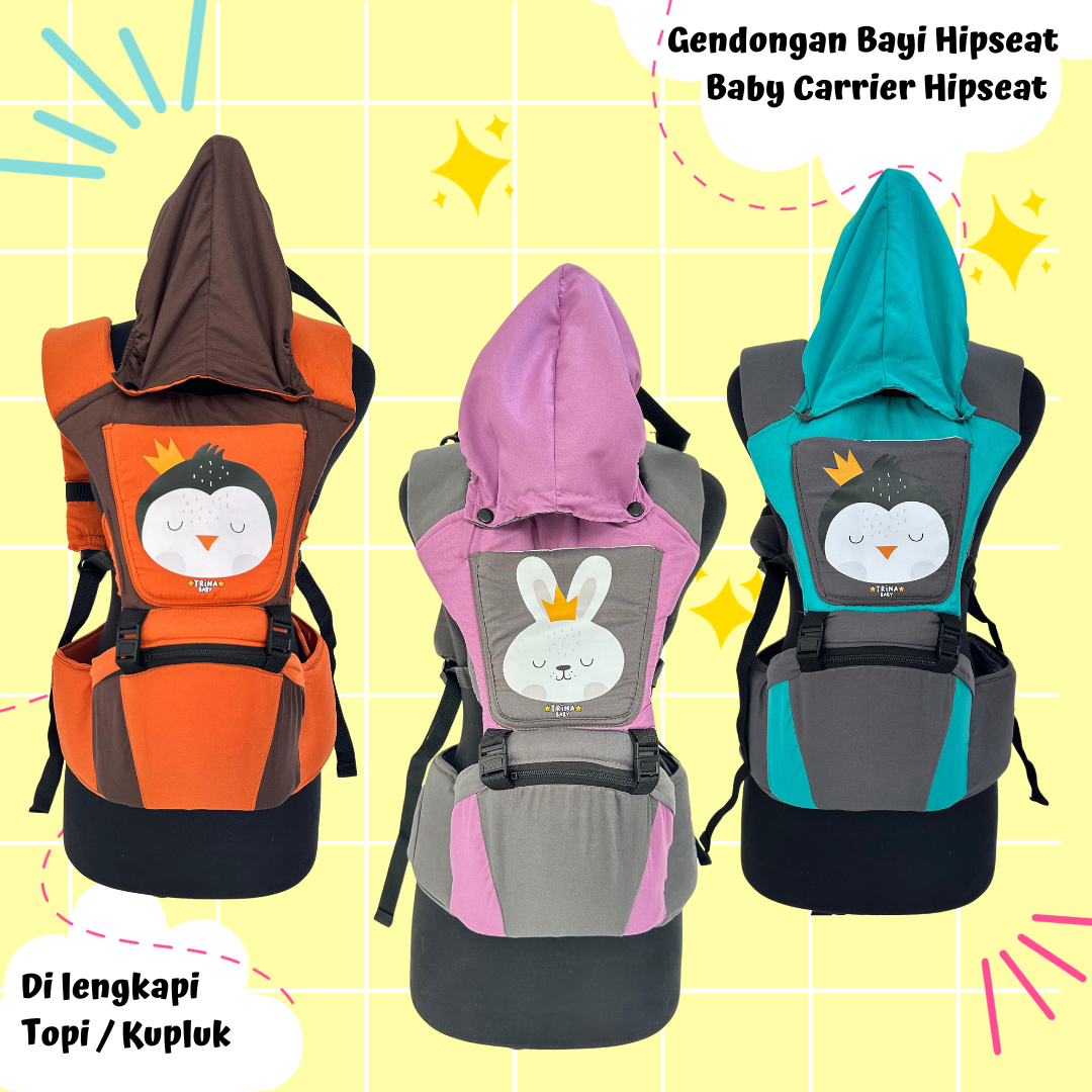 Gendongan Bayi Hipseat Topi | Gendongan Bayi Depan Hipseat