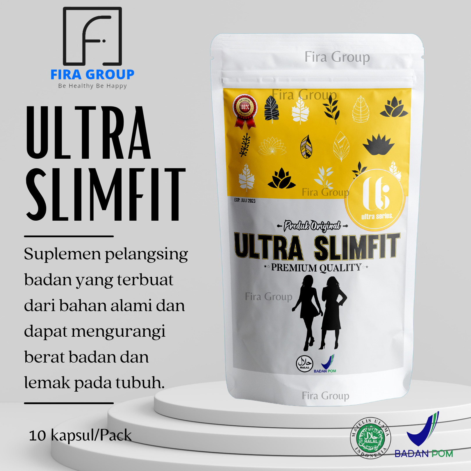 BELI 1 GRATIS 1) ULTRA SLIMFIT- pelangsing badan dan perut cepat pelangsing  badan dan perut buncit pelangsing badan dan perut pria pelangsing badan dan  perut cepat pelangsing badan herbal bpom super cepat