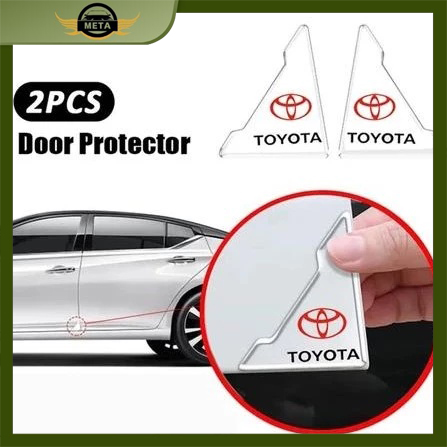 2Pcs Stiker Pelindung Pintu Mobil Universal Toyota Honda / Door Guardr Karet Sudut Stike Mobil Harga 7,999 rupiah*Gratis Ongkir