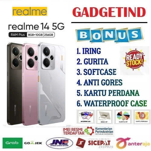 Sale Realme 14 5g 8Gb+10Gb | 256Gb (Snapdragon 6 Gen 4 | 6000Mah Titan Battery | 45W Fast Charge | Bionic Cooling System) Harga  2,901,600 Ringgit*Penghantaran Percuma